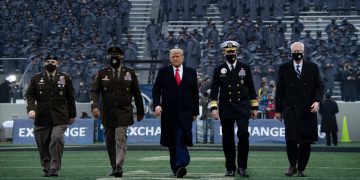 WATCH: Army-Navy Crowd ERUPTS into Chants of “USA! USA!” as President Trump Steps on Football Field at Game