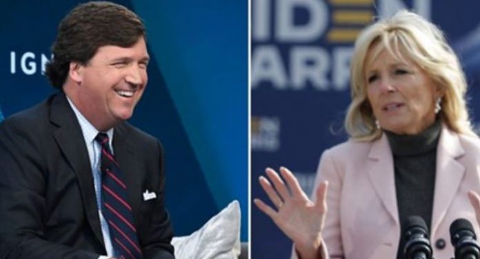 Tucker Carlson mocks Jill Biden: She’s a Doctor ‘in the same sense Dr. Pepper is’