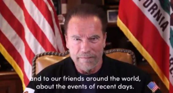 Actor Arnold Schwarzenegger Compares Capitol Riot to Nazi Attack on Jews